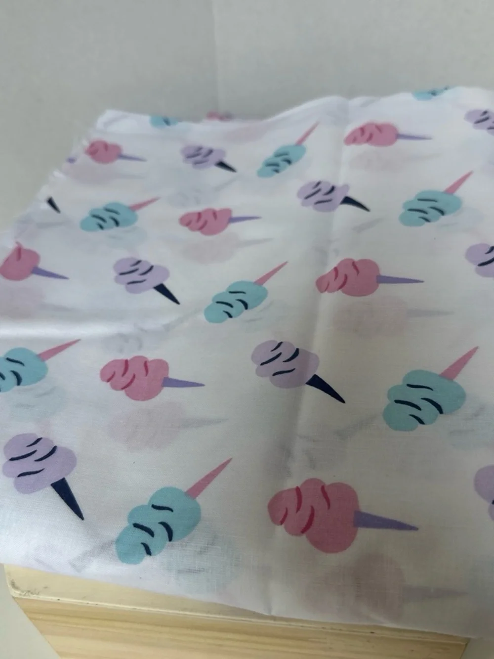 2 Yard Joann Fabrics Discontinued “Pastel Cotton Candy”Print Cotton Fabric